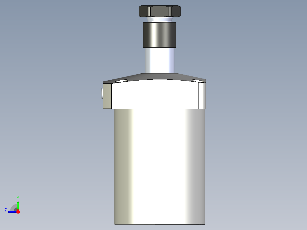 KOSMEKWHE4000-2GL多系列多零件图纸模型右视图