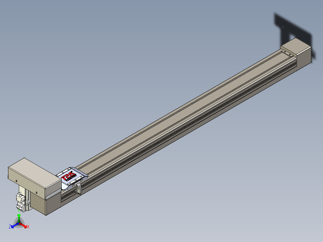同步带全封闭直线模组TPA-HCB-65S-90-L800-ML-C-P10-N3正等轴测图