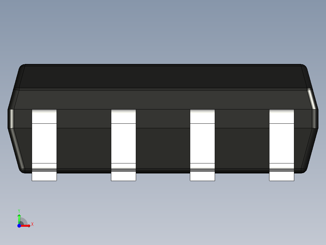 元器件3D封装SOP-8159前视图