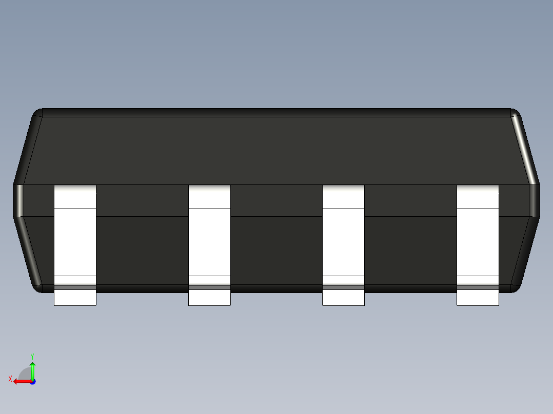 元器件3D封装SOP-8159后视图