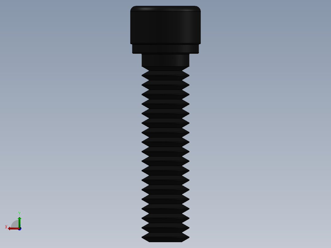 紧固件-0.2500 Socked Head后视图