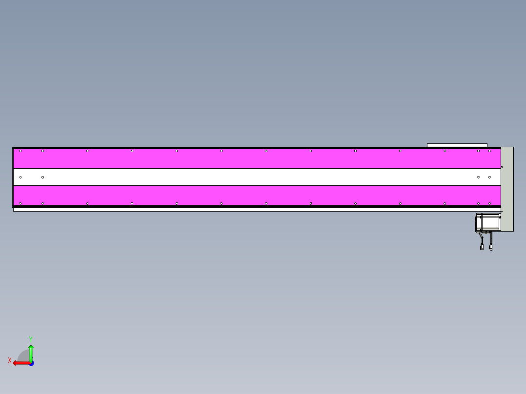 VF丝杆传动-一般环境VF27-Lxx-C-S1800-BL-ZP75-C3后视图
