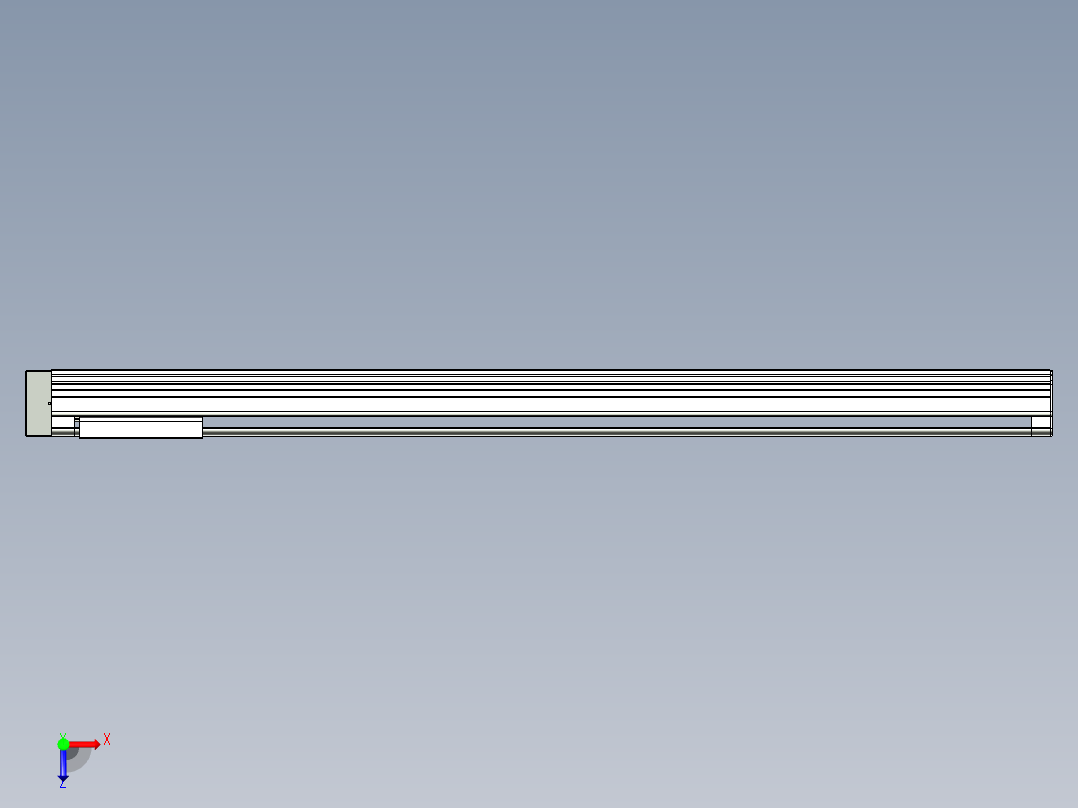 VF丝杆传动-一般环境VF27-Lxx-C-S1800-BL-ZP75-C3俯视图