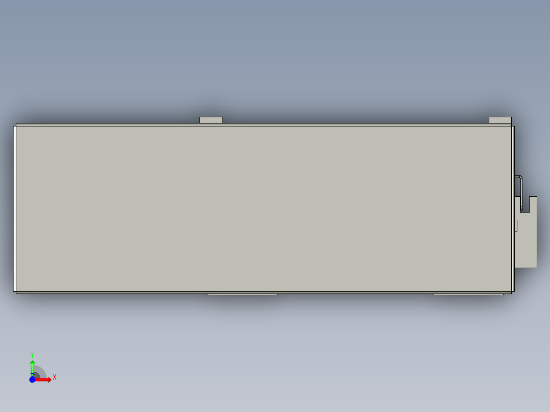 直线模组LHA170-S650-R设计图纸前视图