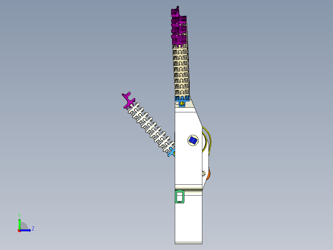 degrees of freedom机械手掌左视图
