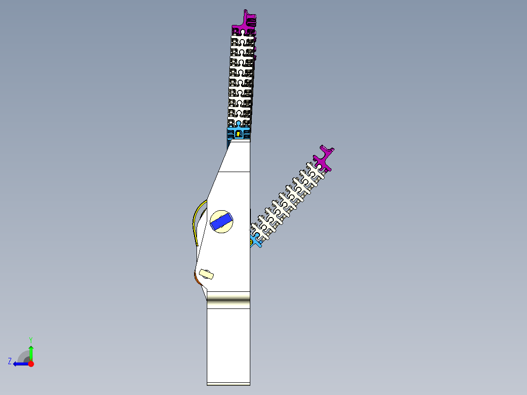 degrees of freedom机械手掌右视图