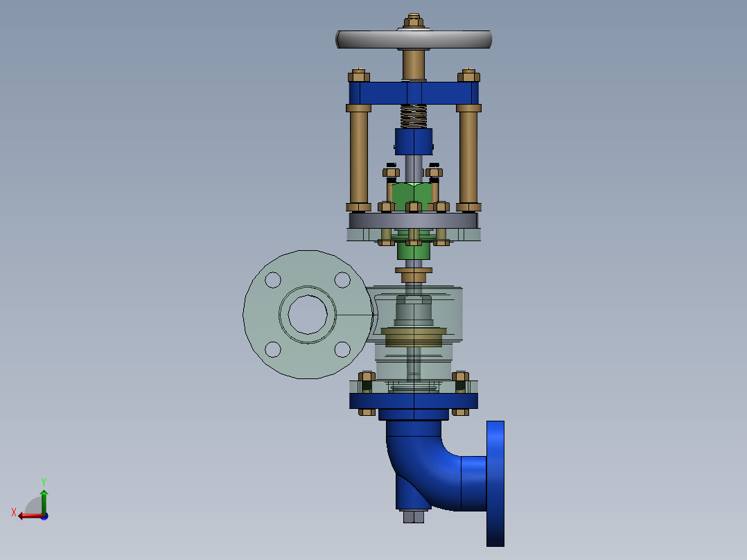 进给止回阀3后视图
