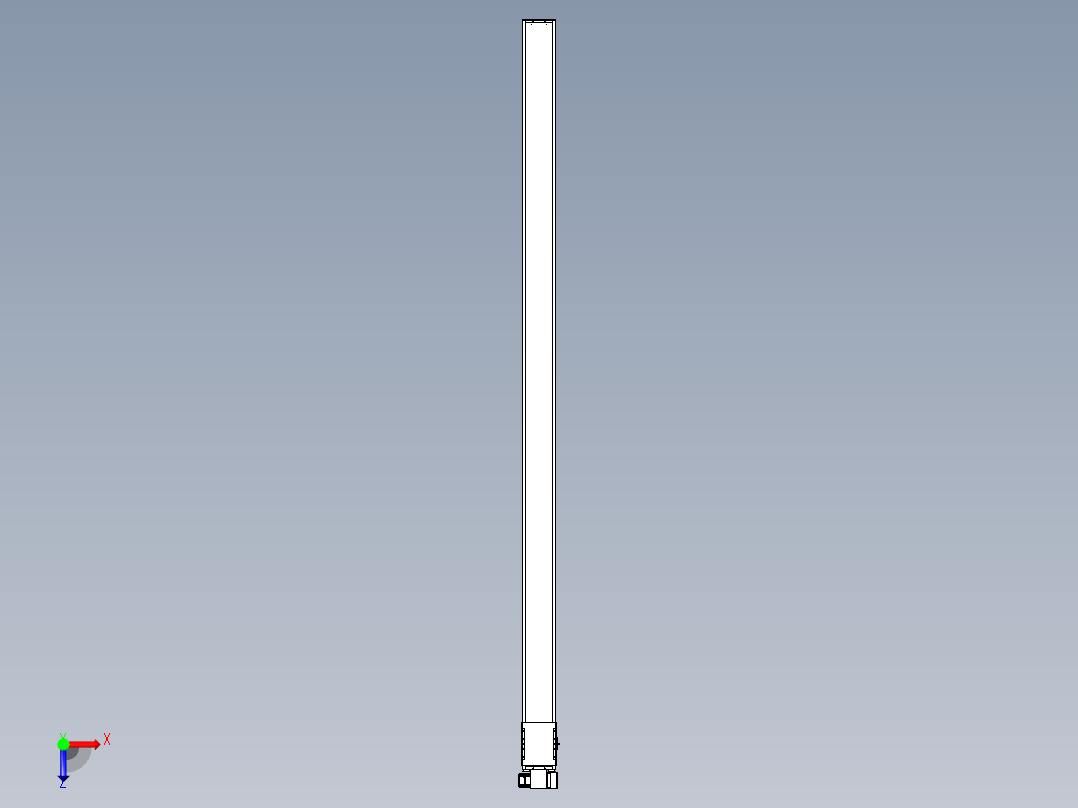 同步带全封闭直线模组TPA-HCB-14D-120-L2850-RP-C-P40-N3俯视图