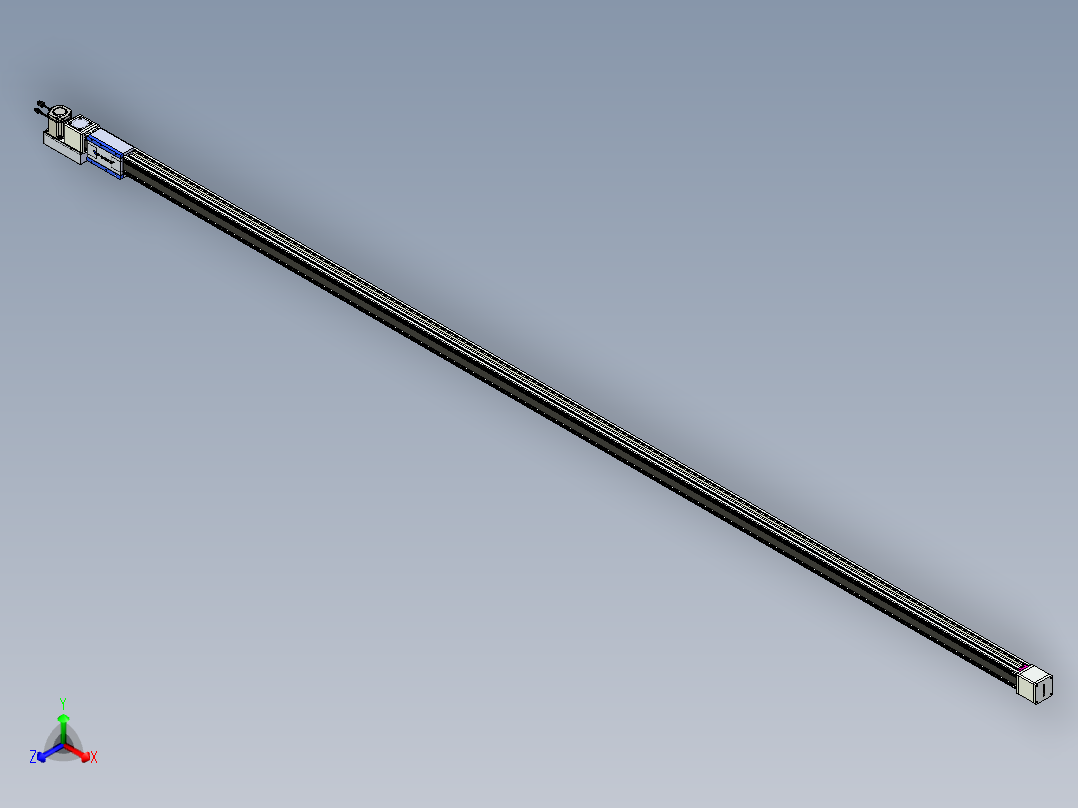 威洛博LB.GB同步带传动--欧规系列GB8-L96-S4800-BL-P75正等轴测图