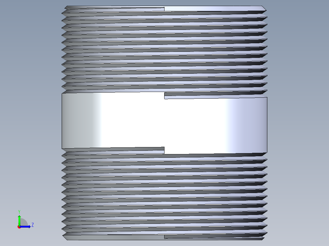 聚氯乙烯配件33-Sch80_Nipple_MPTxMPT_861-341_3in x 4in左视图