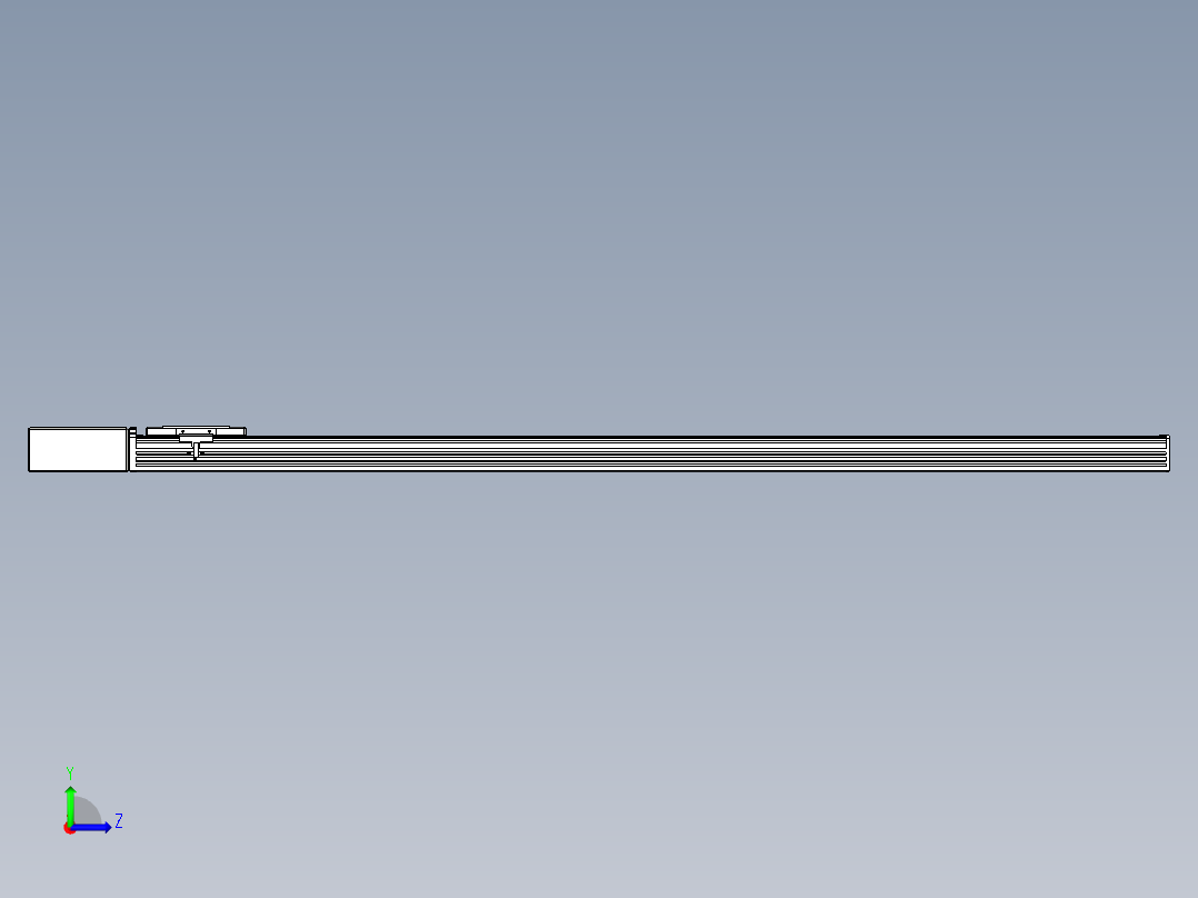同步带全封闭直线模组TPA-HCB-110D-90-L1350-MR-Y-P40-N3左视图