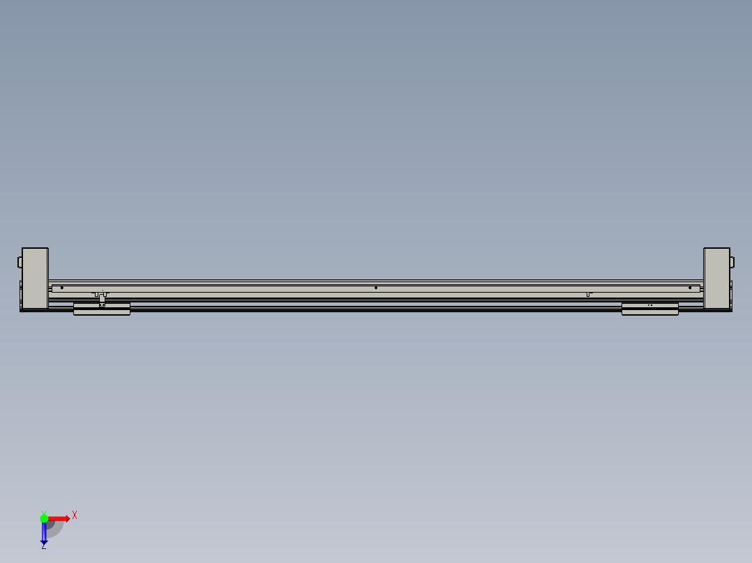 威洛博双电机滑台-VBF14S2-L50-S1200-BD-P40-C6俯视图