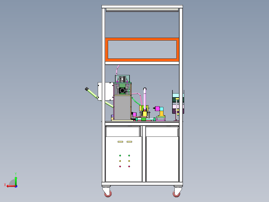 油管接头组装（sw18可编辑+cad+bom）后视图