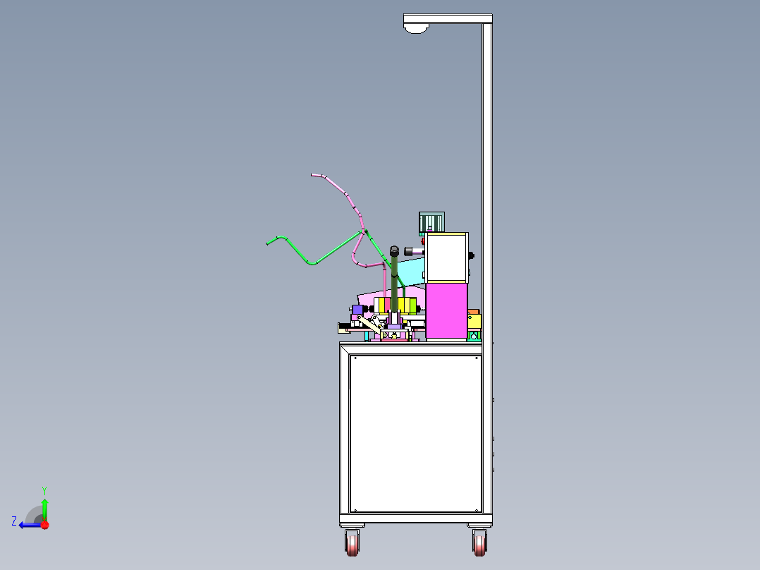 油管接头组装（sw18可编辑+cad+bom）右视图
