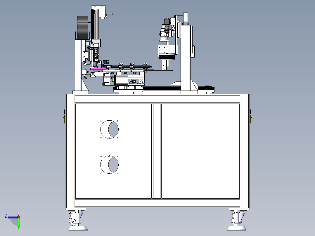 液晶屏点胶后检测固化一体机sw20可编辑右视图