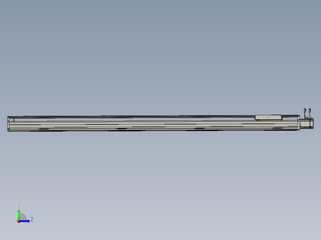 东锦丝杆传动-直线滑台模组DH210-C-L10-S1900-BC-P750W-C3左视图