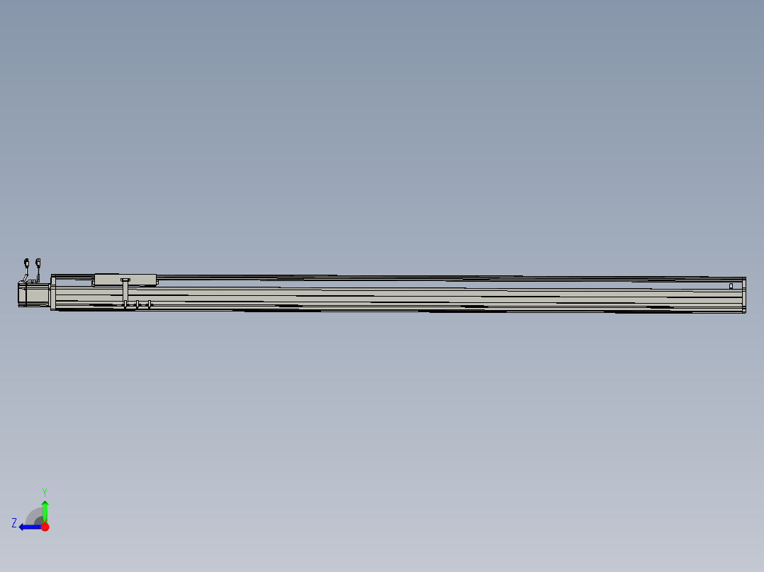 东锦丝杆传动-直线滑台模组DH210-C-L10-S1900-BC-P750W-C3右视图