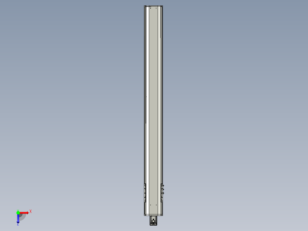 东锦丝杆传动-直线滑台模组DH210-C-L10-S1900-BC-P750W-C3俯视图