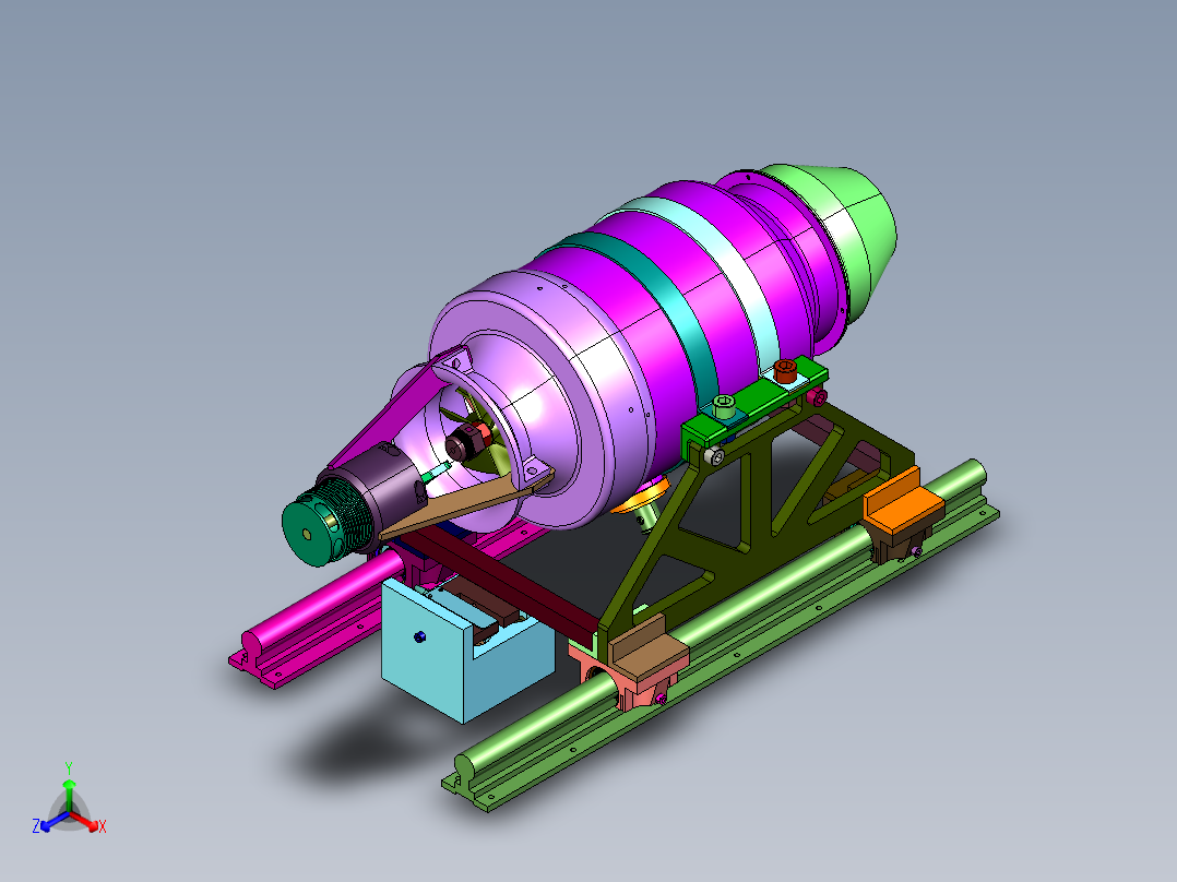 小推力级别喷气发动机试验台