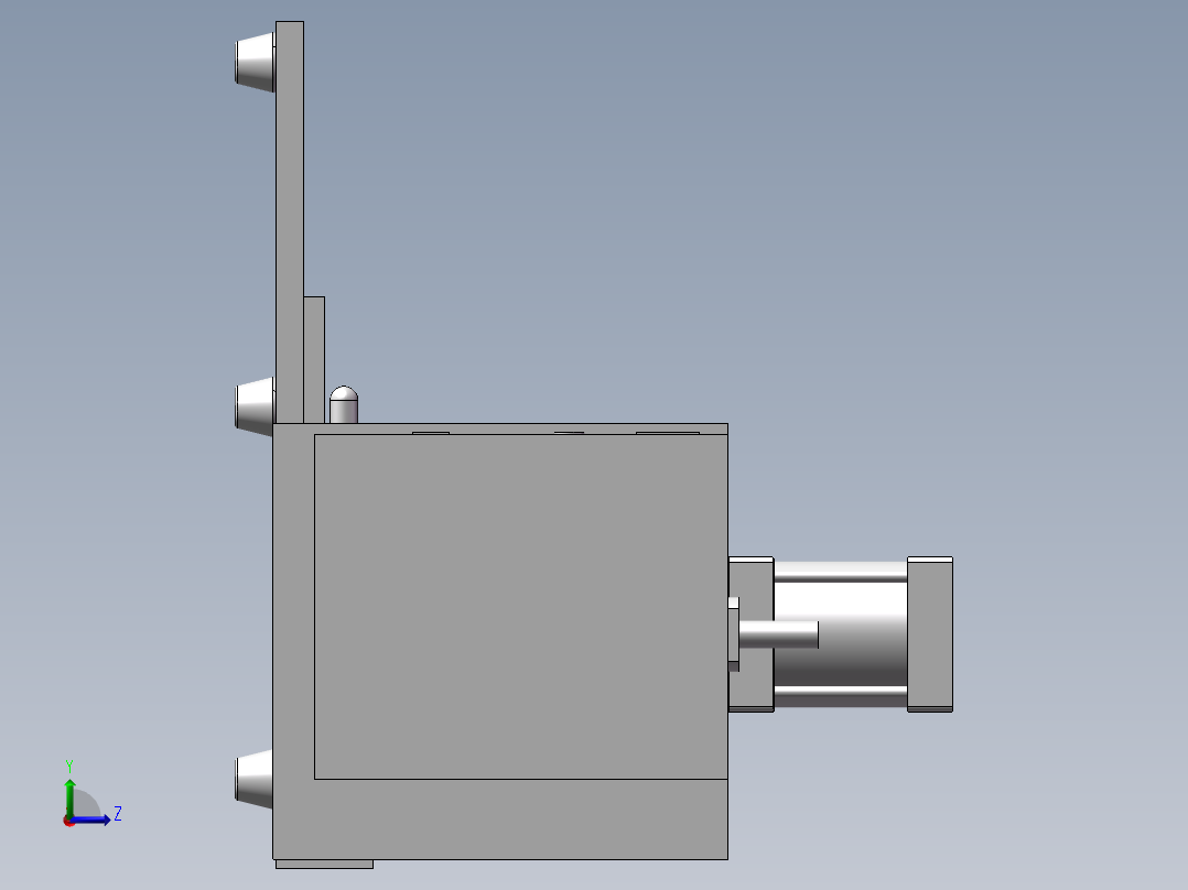 压垫脚工装设备左视图