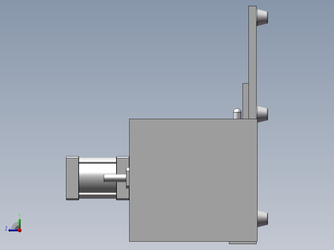 压垫脚工装设备右视图