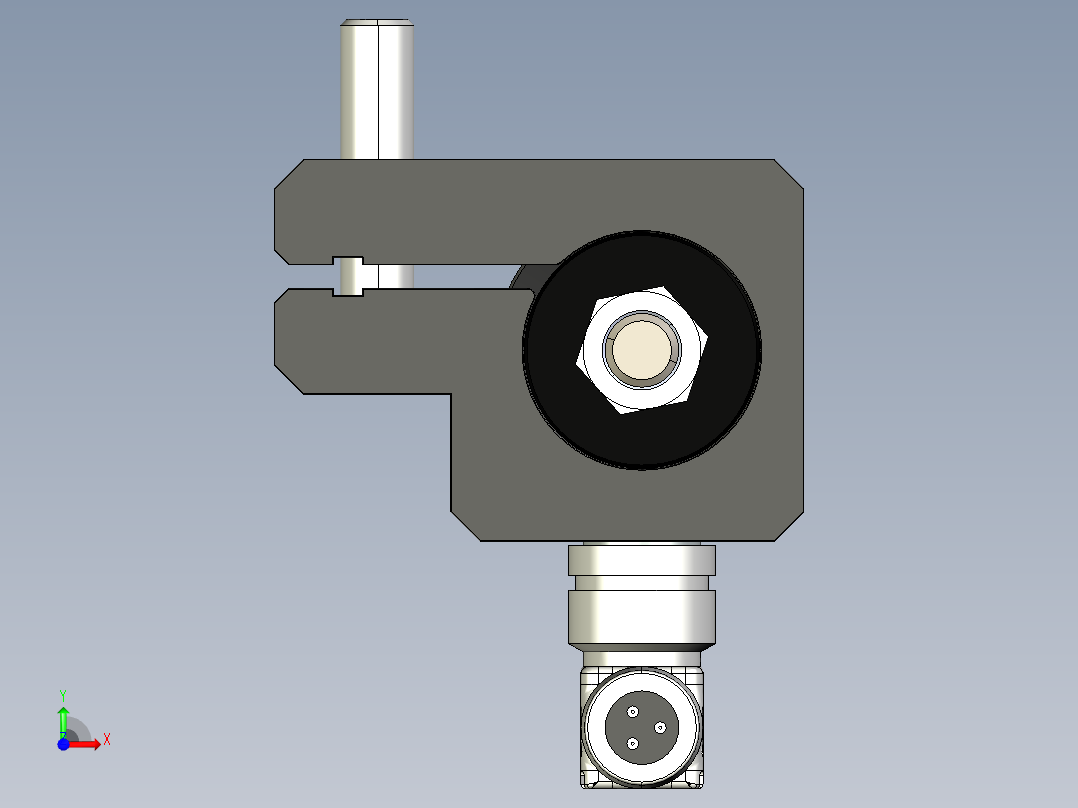 NOVOTECHNIK直线位移传感器TX2 系列 带安装卡前视图