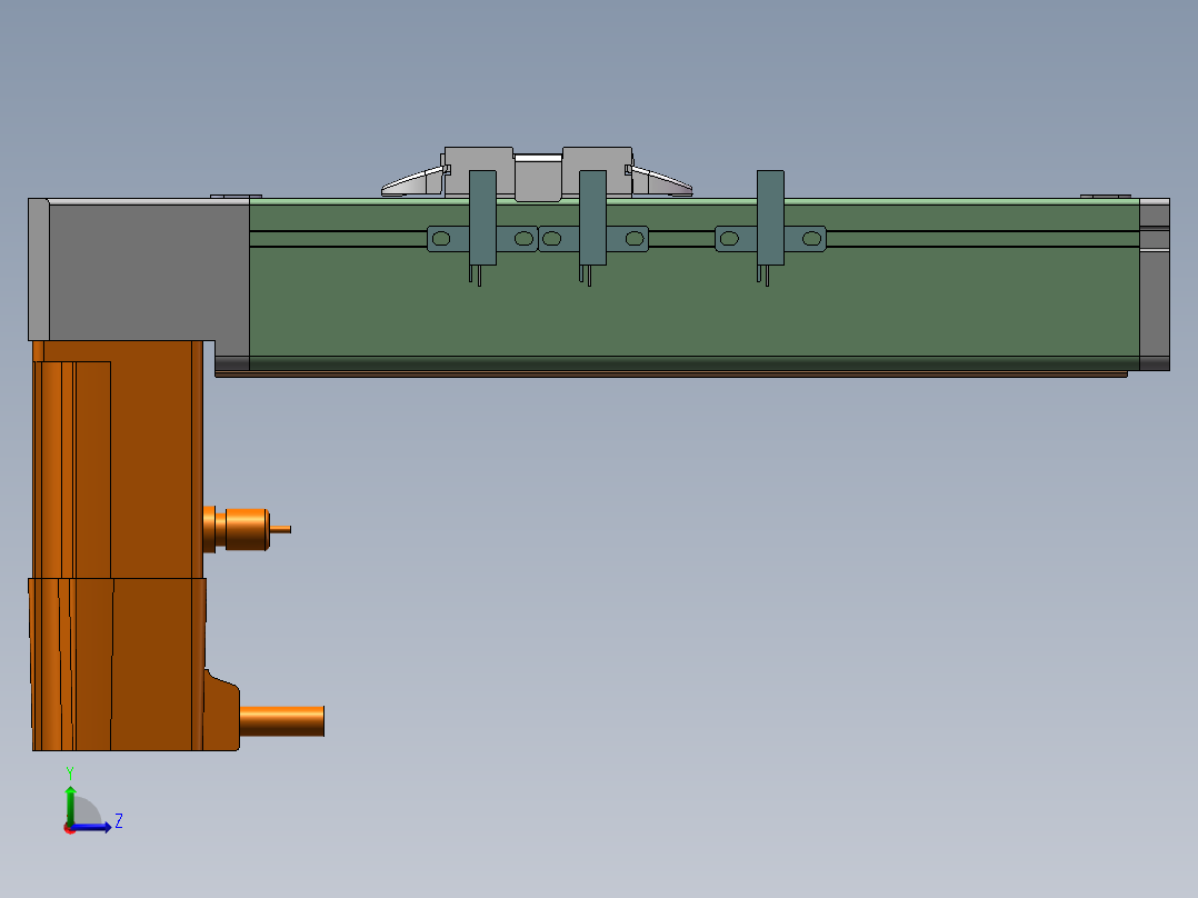 MTB同步带半封闭MTB5-40-BM-M100W 左视图