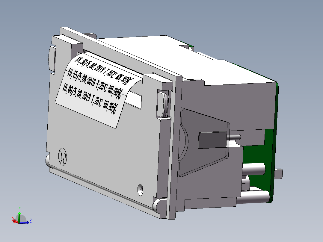 针式微型<span style='color: red'>打印机</span>三维SW模型设计资料