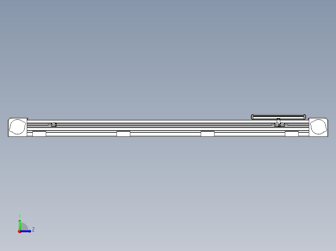 同步带滑台-欧规B8-L176-S1050-L-ZP40-D3-N5左视图