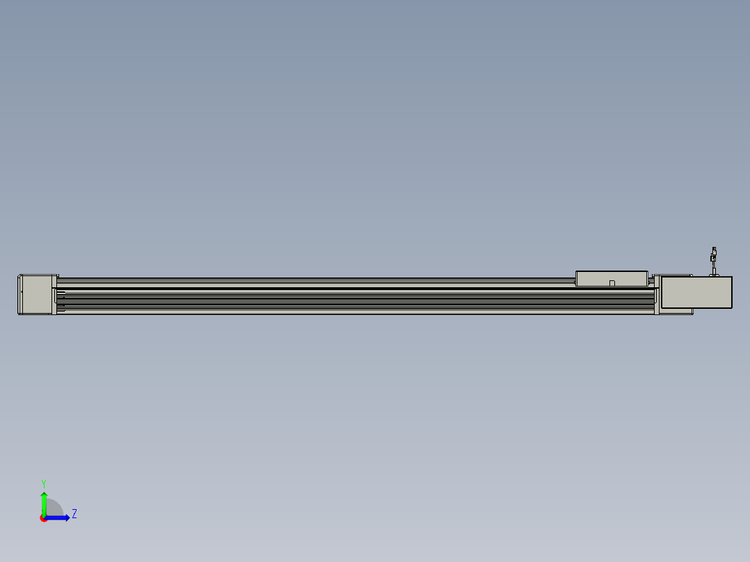 威洛博直线电机模组EB16-L208-S1500-BR-ZP75-MS3-5K左视图