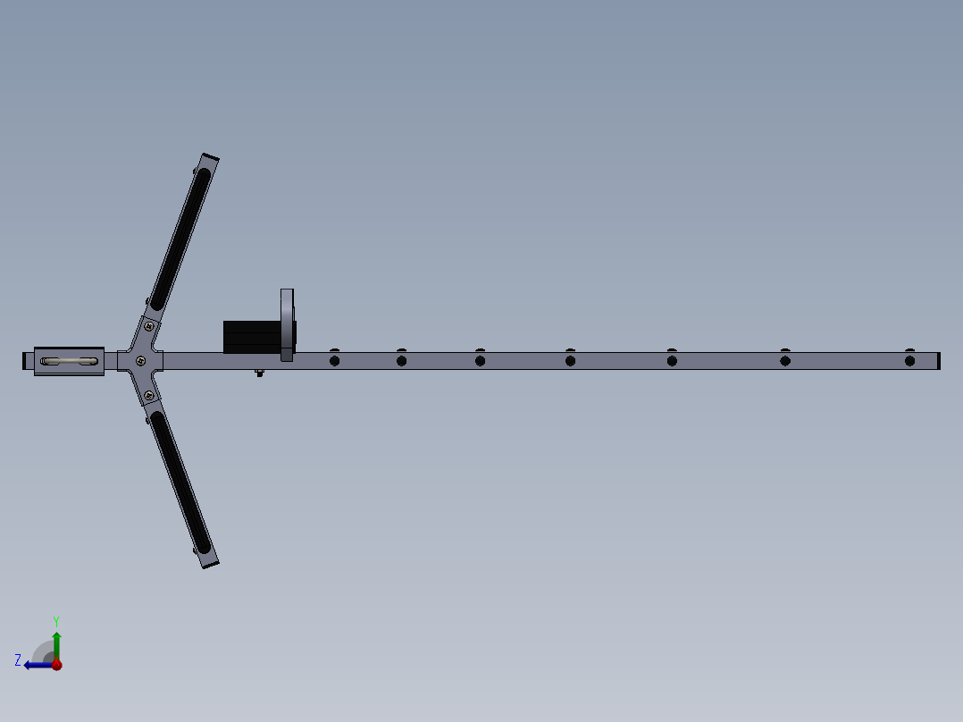高清电视天线右视图