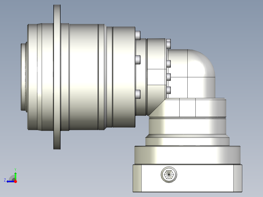 多摩川行星减速机TDR-064-L2-14BK14右视图