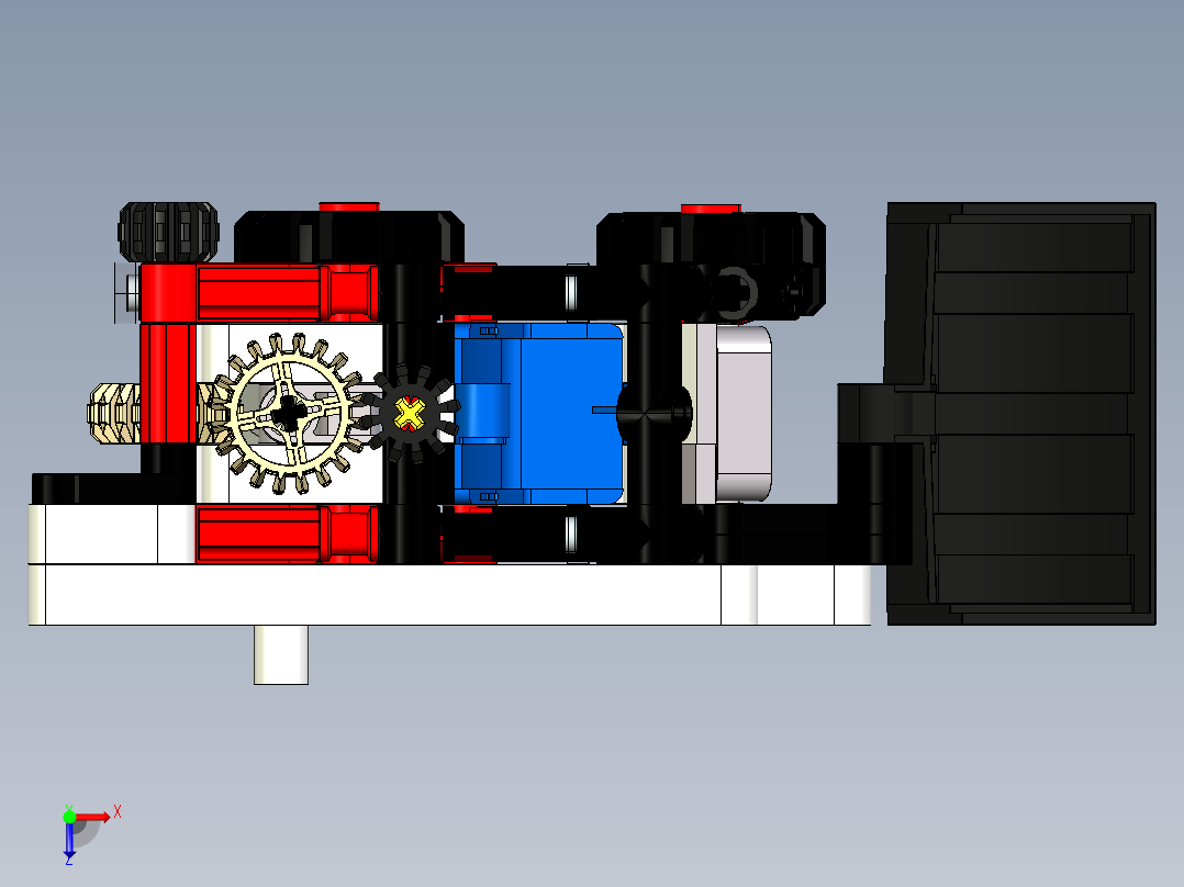 lego-technic-42116-skid-steer-loader.1-乐高玩具赛车俯视图