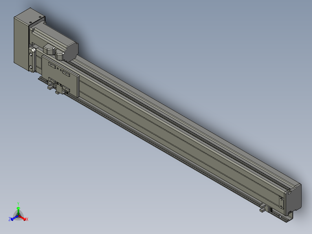 VF丝杆传动-一般环境VT5-L10-C-S520-BR-P10-D4正等轴测图