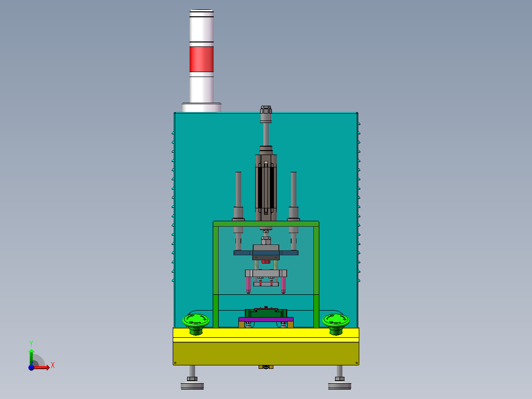 电子产品热熔机前视图