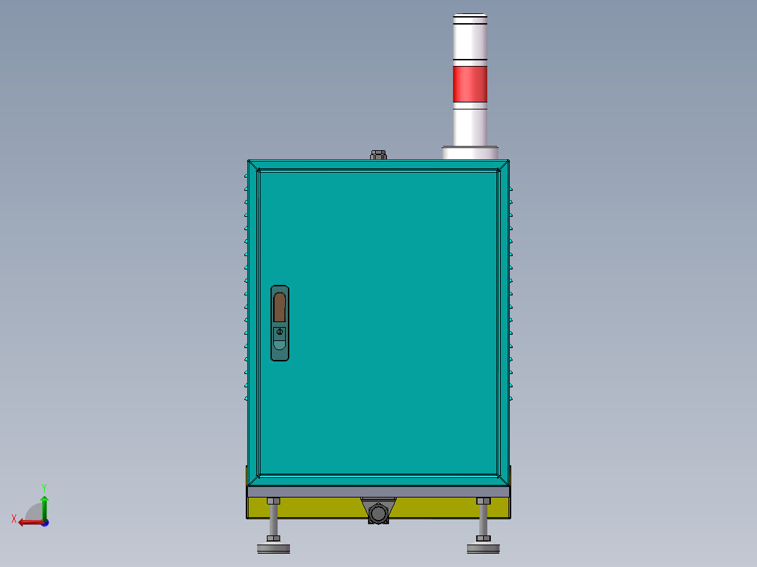电子产品热熔机后视图