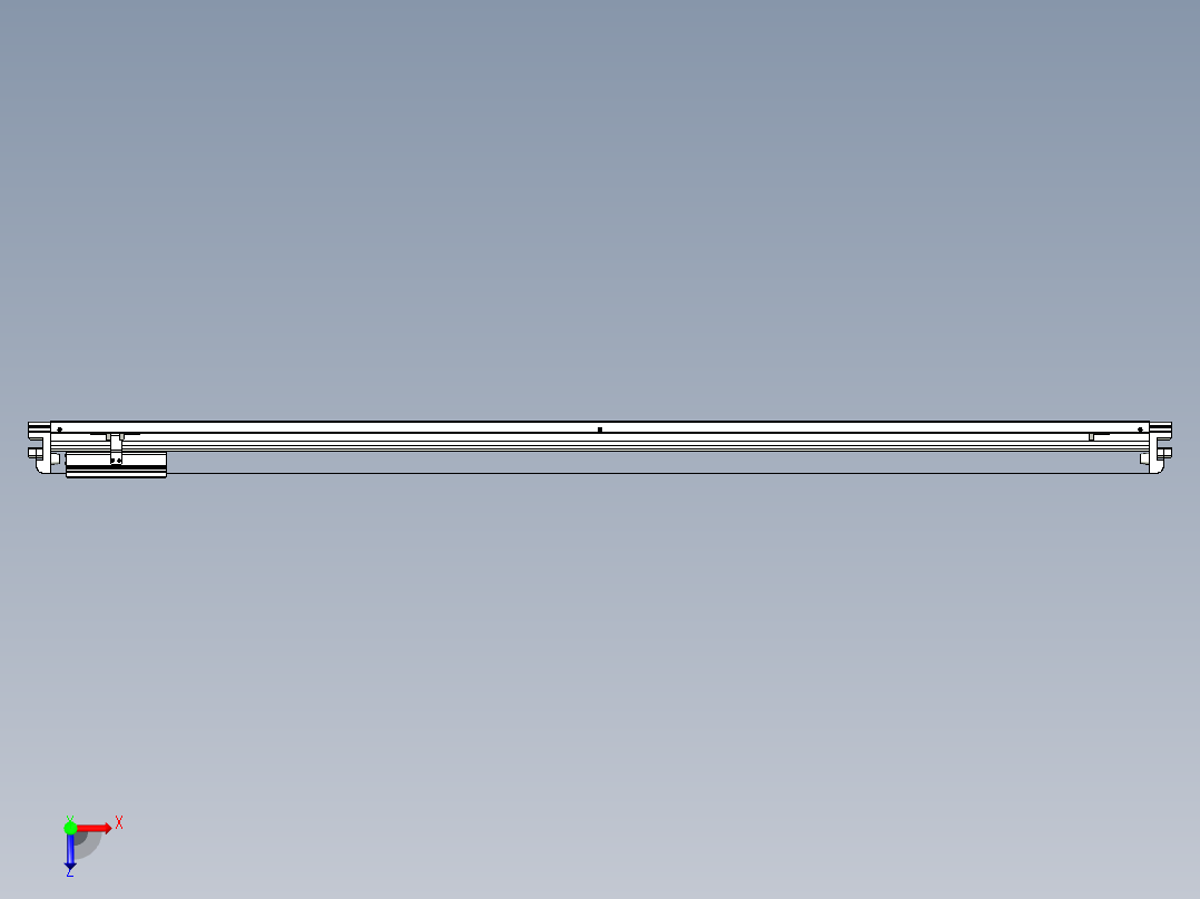 威洛博VL系列直线电机模组-VL17E2-S1550俯视图