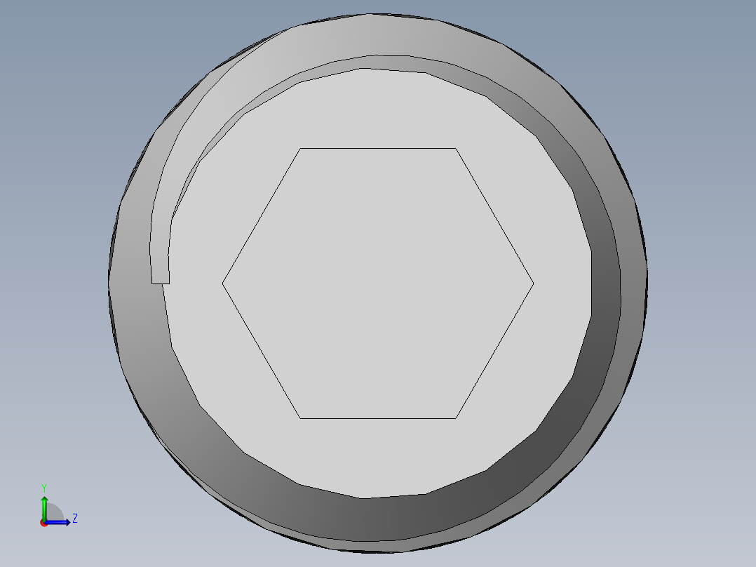 DIN 913-ISO 4026 固定螺钉-M4 L=10.SLDPRT左视图