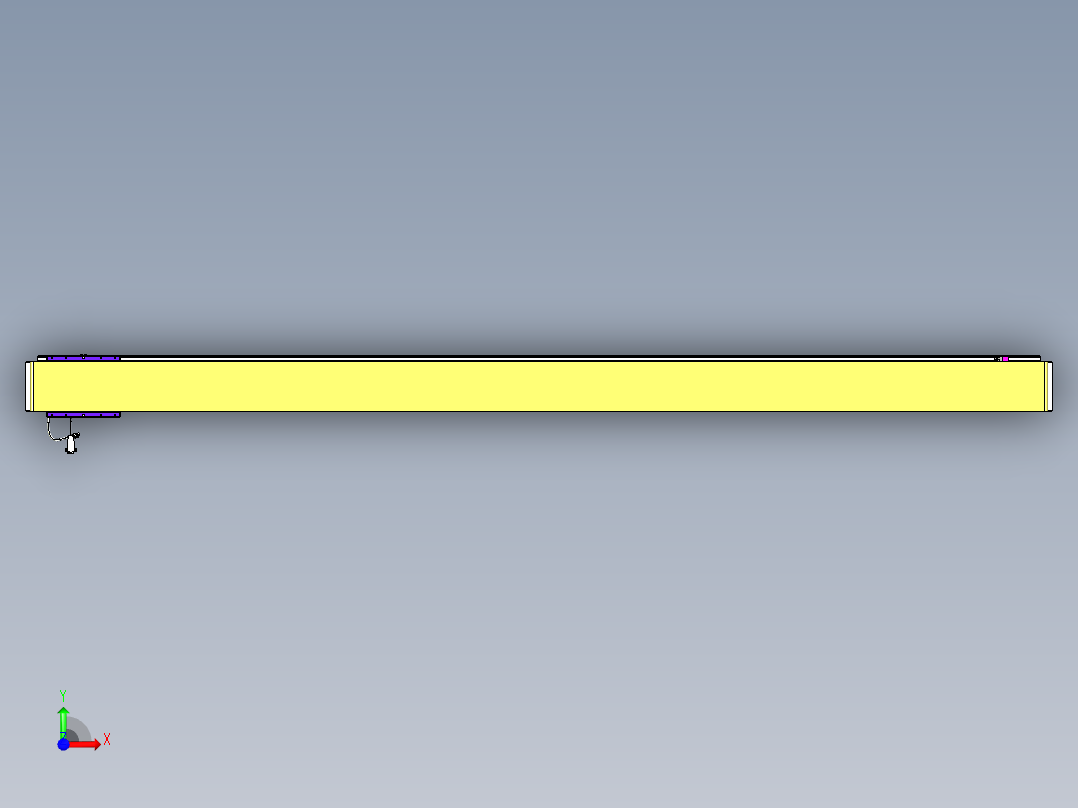 威洛博VL系列直线电机模组-VL14S3-S2600前视图