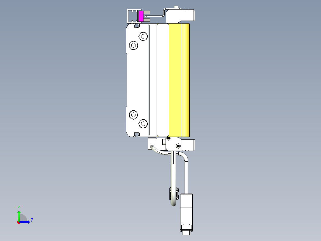威洛博VL系列直线电机模组-VL14S3-S2600左视图