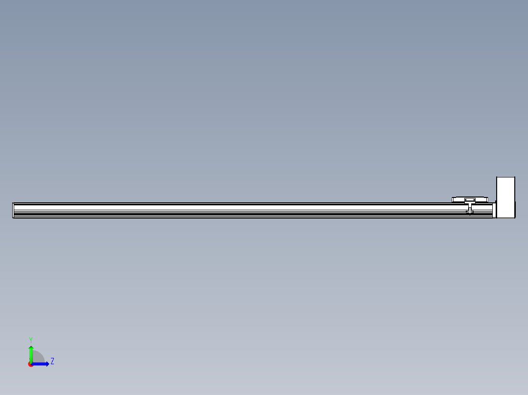 同步带全封闭直线模组TPA-HCB-105D-90-L1500-LU-C-P20-N3左视图