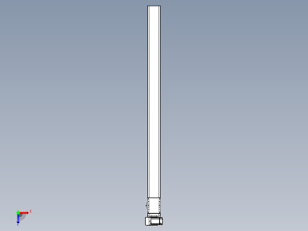 同步带全封闭直线模组TPA-HCB-105D-90-L1500-LU-C-P20-N3俯视图