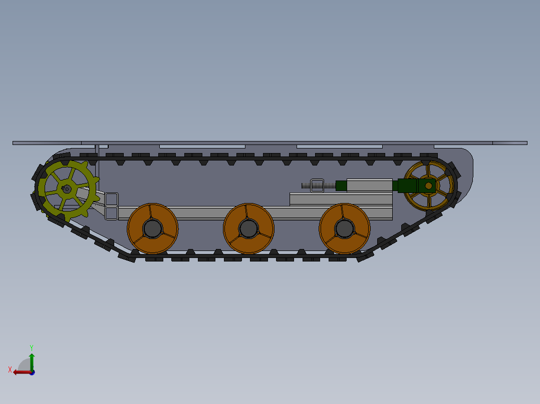 沙漠草方格铺草小车结构设计与控制含三维模型二维图说明书后视图
