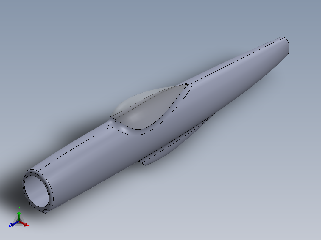 螺旋桨飞机3D模型正等轴测图