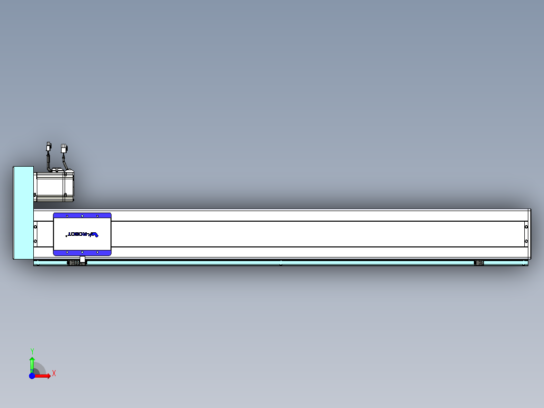 威洛博VC丝杆传动-无尘环境VC14-Lxx-C-S1100-BR-ZP75-C3前视图