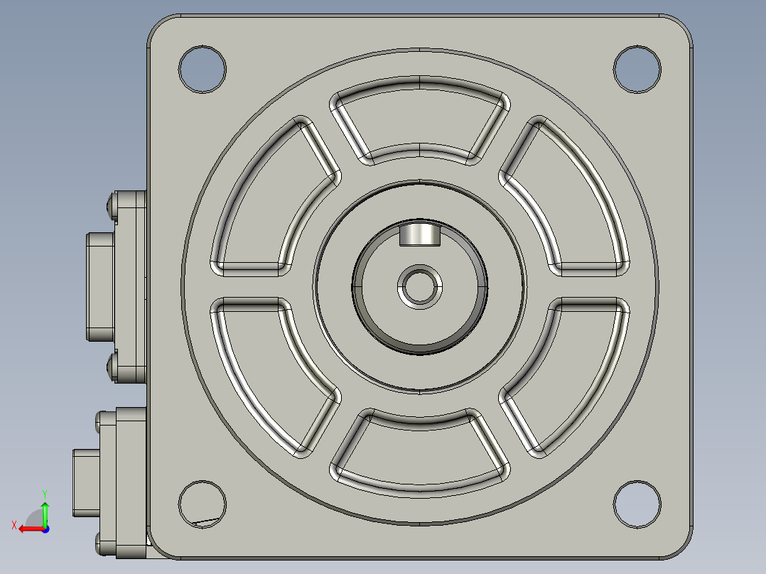 电机MS6H-80CN30BZ3-20P7-S后视图