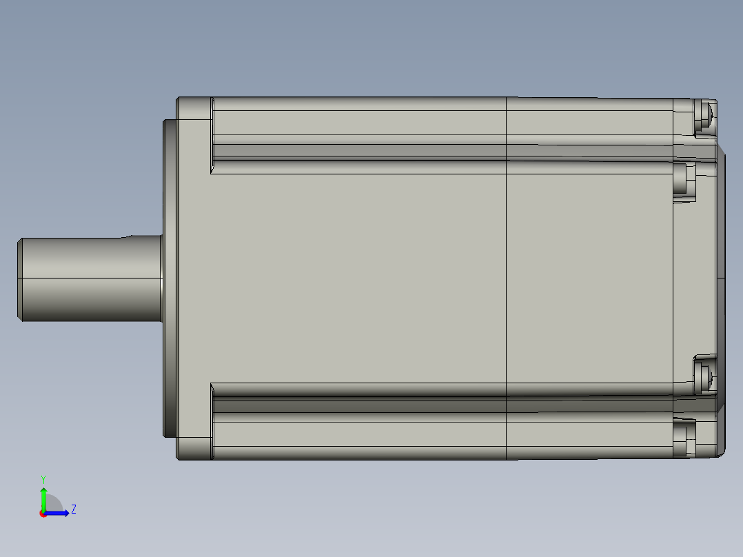 电机MS6H-80CN30BZ3-20P7-S左视图