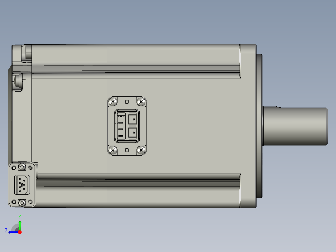 电机MS6H-80CN30BZ3-20P7-S右视图
