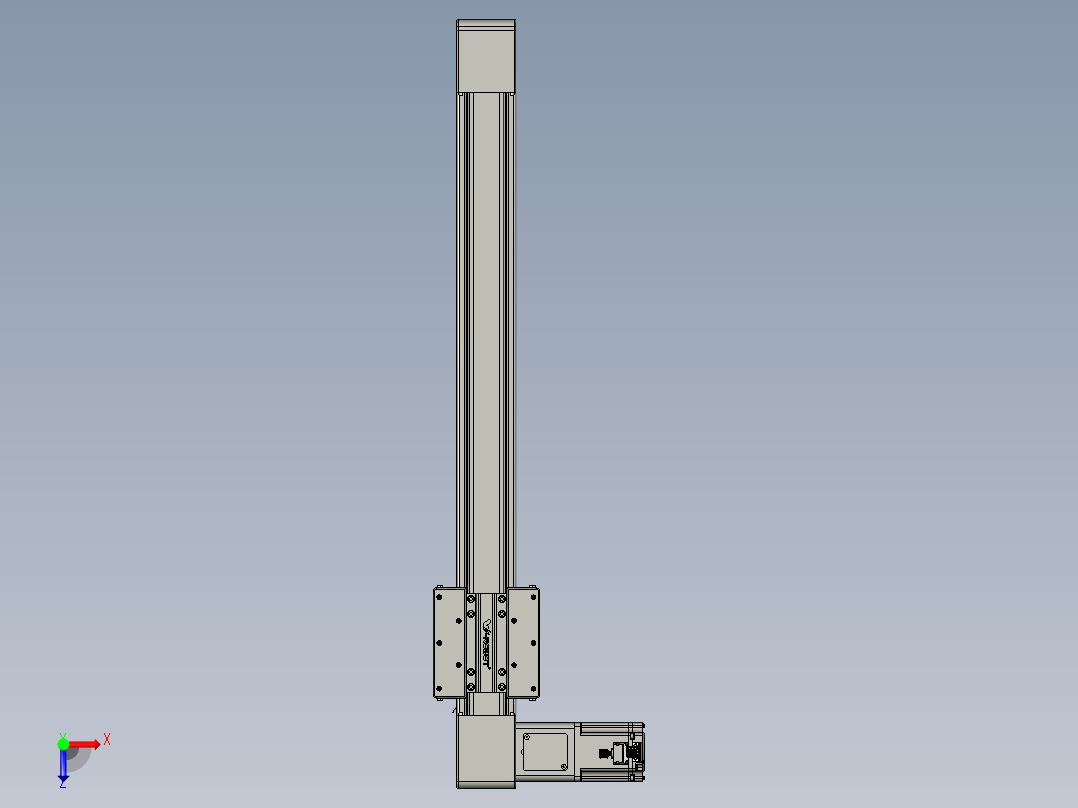 威洛博直线电机模组EB8-L200-S650-L-P75-MS3俯视图