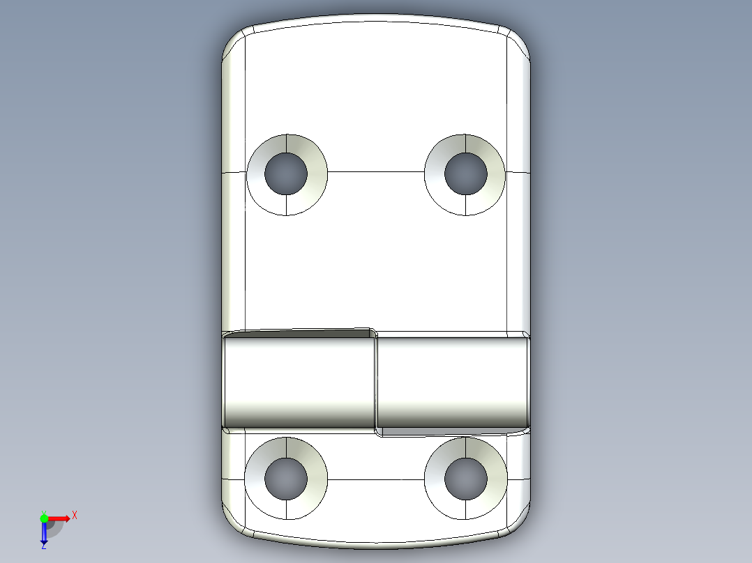 型材-KJN 25-60 DETACHABLE COMBI HINGE RIGHT 095K2560R00俯视图